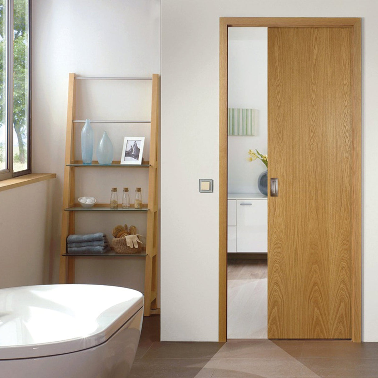 Kit para decoração de interiores de portas de correr ocultas