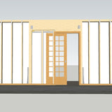 Kit para decoração de interiores de portas de correr ocultas