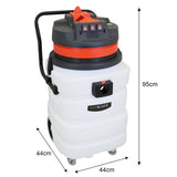 Aspirador Industrial 90L para Limpeza de Pisos Secos e Molhados 3000W - view 14