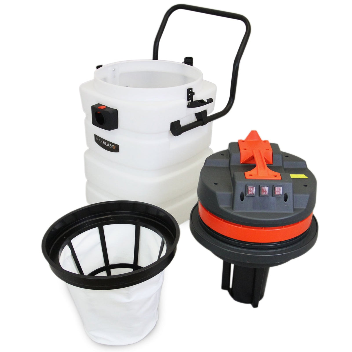 Aspirador Industrial 90L para Limpeza de Pisos Secos e Molhados 3000W