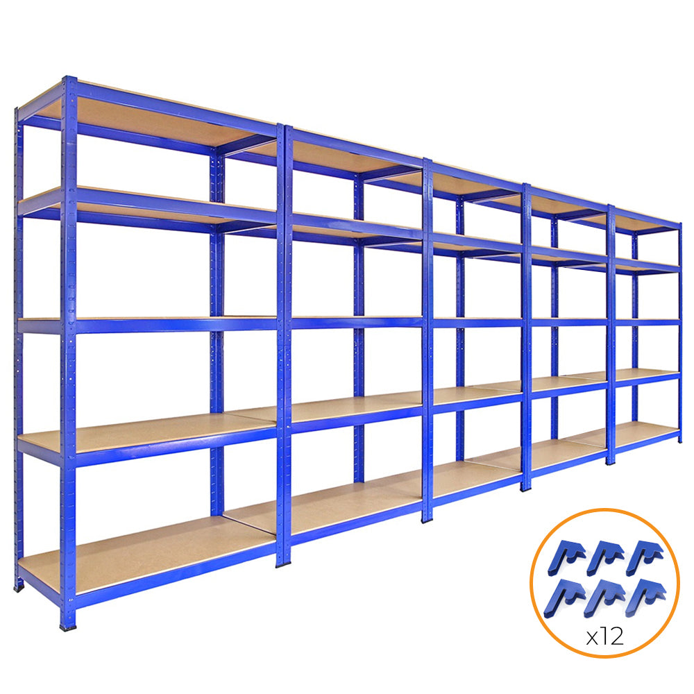 5 x Conectores de Rack e Baia T-Rax 90cm Azul
