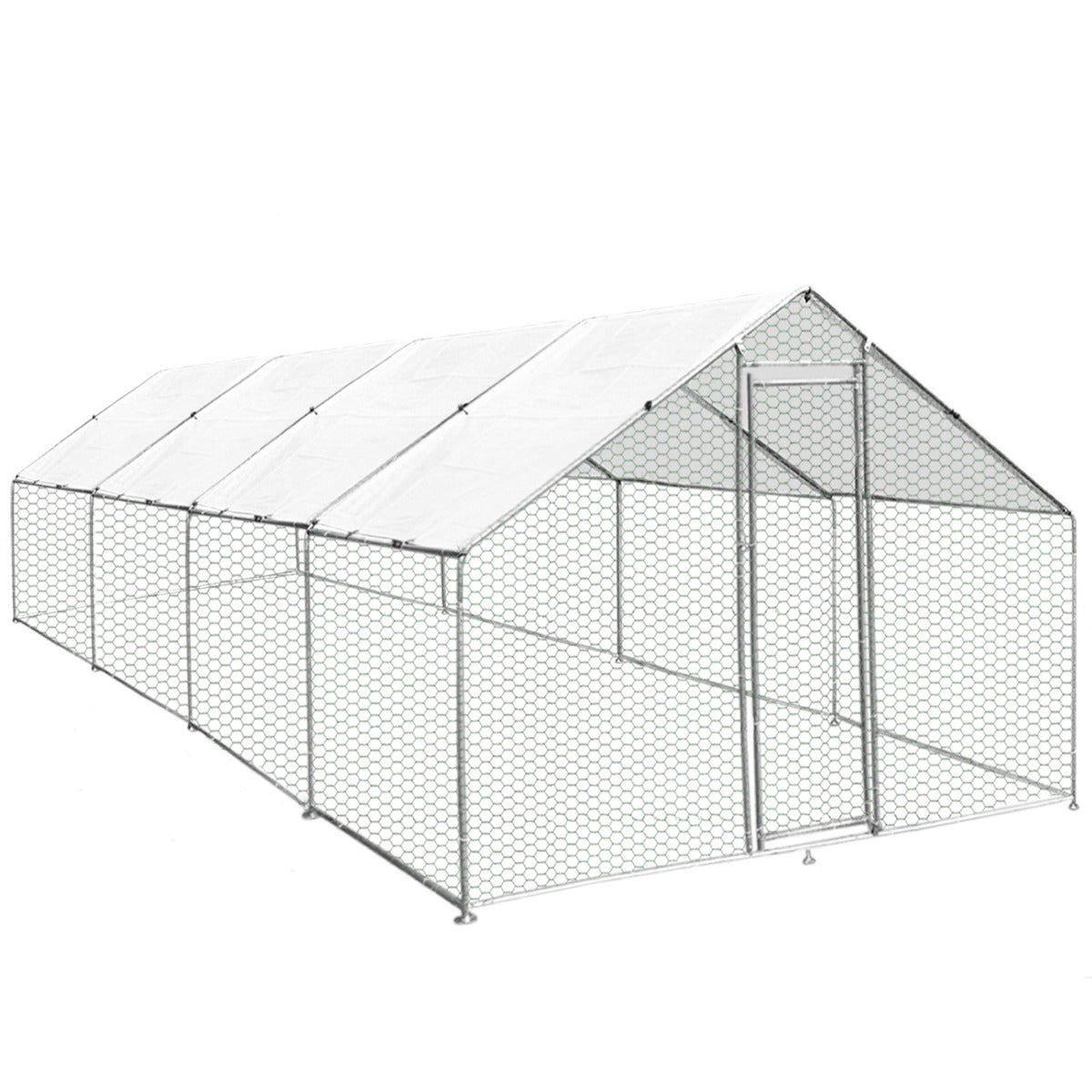 Cerca da gaiola das aves domésticas que cerca galinhas de aço da caixa de galinha 3m x 8m x 2m