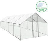 Cerca da gaiola das aves domésticas que cerca galinhas de aço da caixa de galinha 3m x 8m x 2m