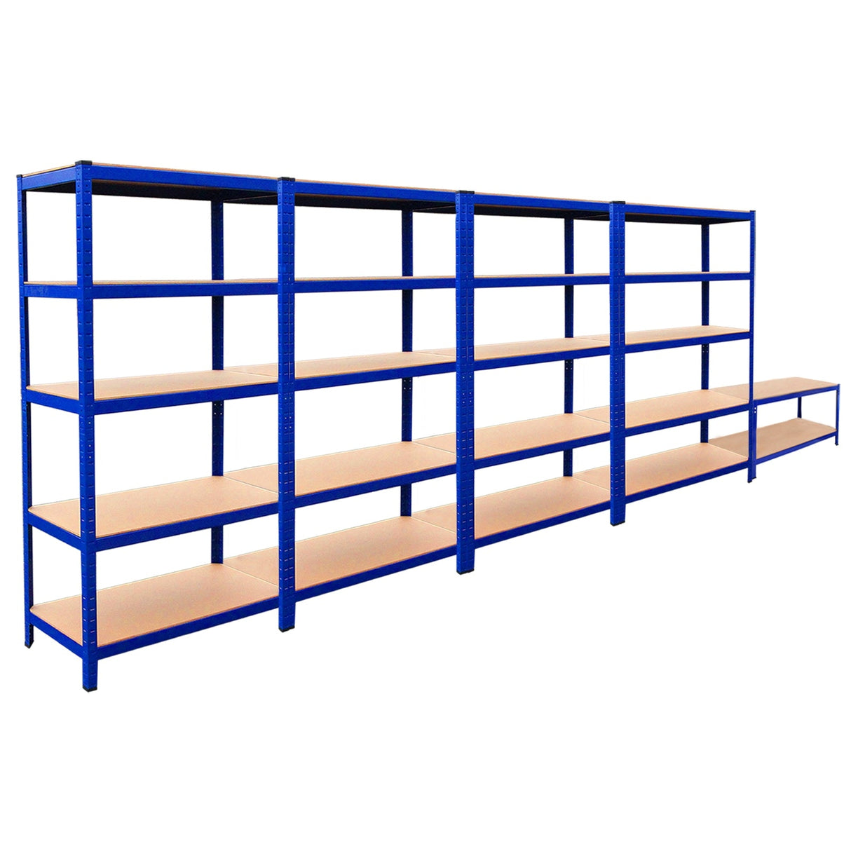 4x Prateleiras 1xWorkbench Banco de armazenamento em aço sem parafusos Estantes de garagem DM