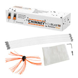 Escova Limpa Chaminés Nylon 7m Kit Flexível 7 Hastes