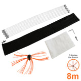Kit Flexível de Nylon Escova 8m 8 Hastes