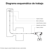 Escova Limpa Chaminés Escova Nylon 10m Kit Flexível 10 Hastes