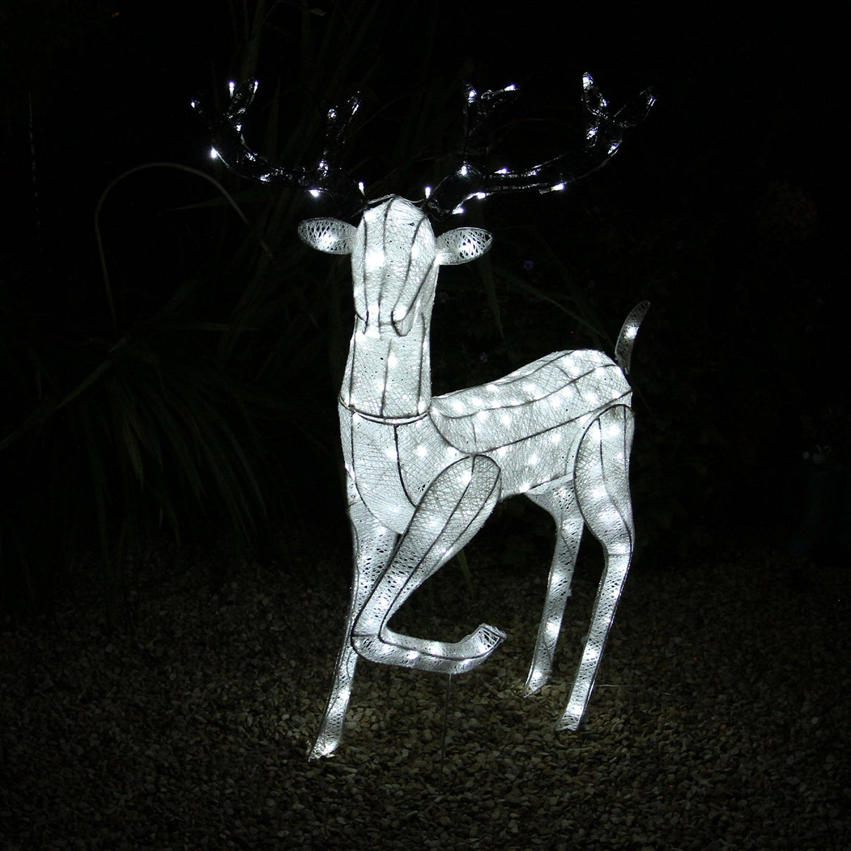 Rena LED Grande Veado Decoração de Natal Iluminação de Natal 1,2m