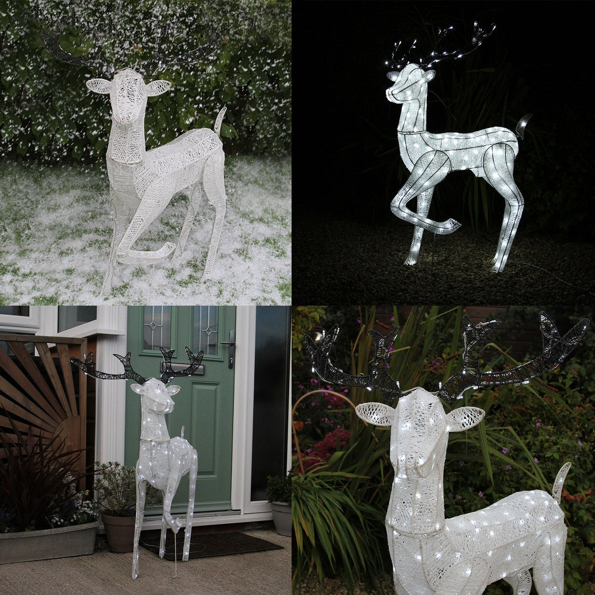 Rena LED Grande Veado Decoração de Natal Iluminação de Natal 1,2m