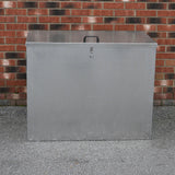 Grande recipiente de armazenamento de alimentação animal 64L exterior 2 compartimentos