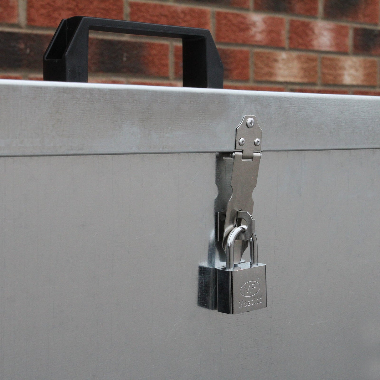 Grande recipiente de armazenamento de alimentação animal 64L exterior 2 compartimentos