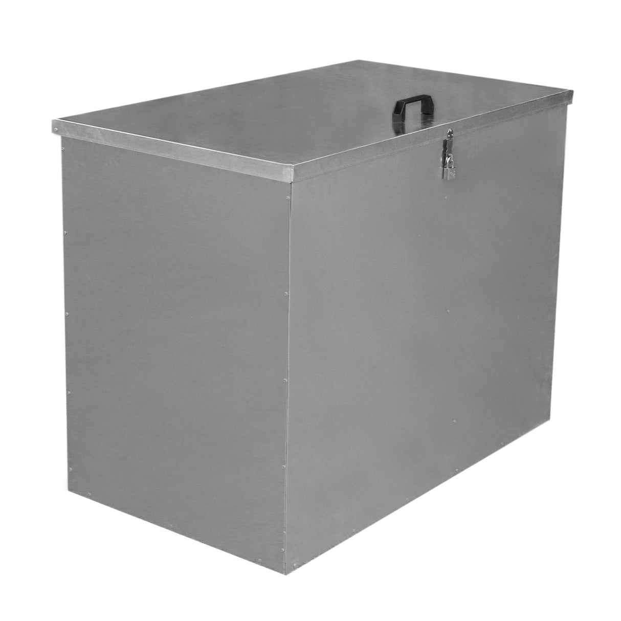 Grande recipiente de armazenamento de alimentação animal 64L exterior 2 compartimentos