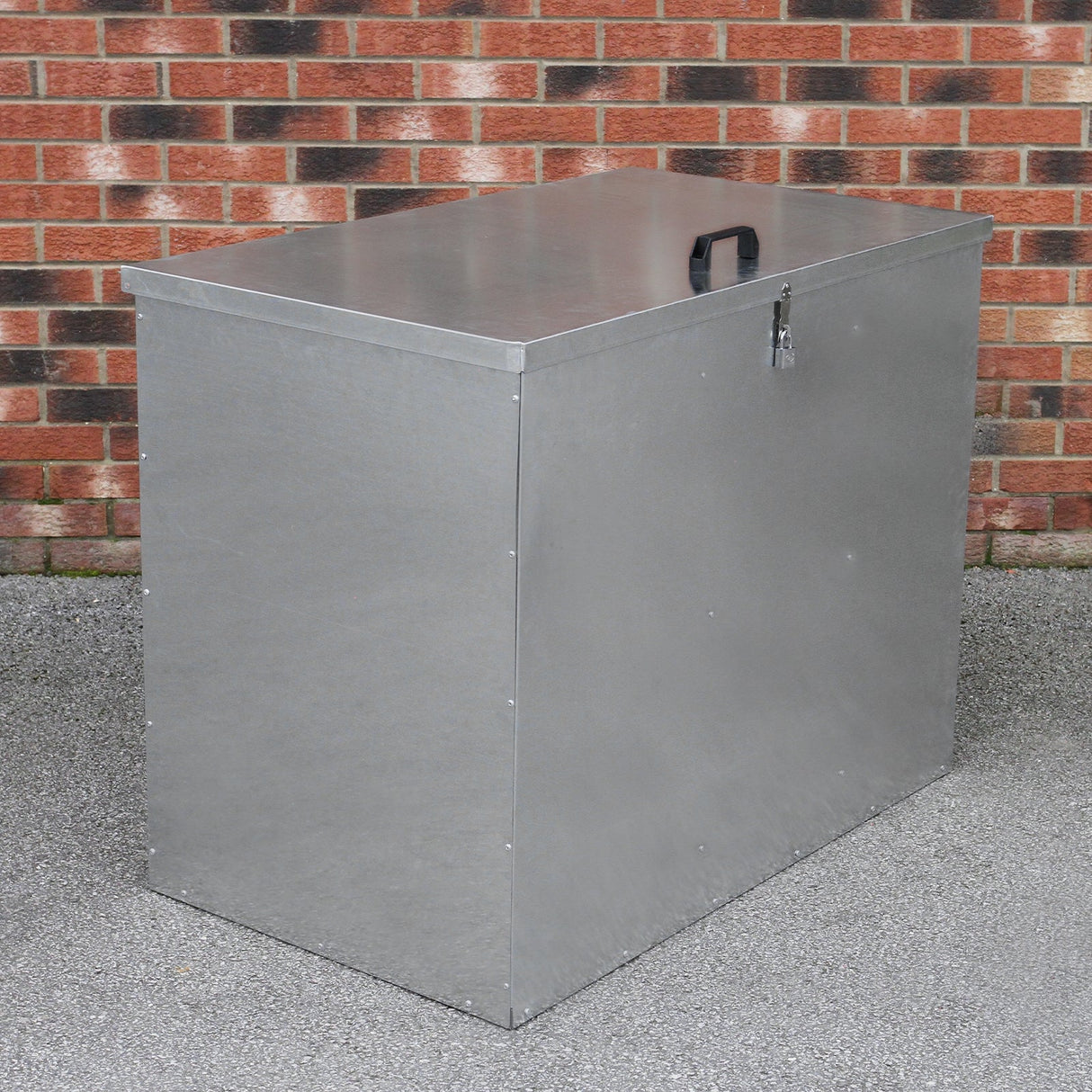 Grande recipiente de armazenamento de alimentação animal 64L exterior 3 compartimentos