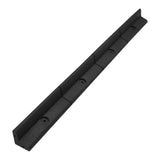 Pacote de bordas de gramado preto flexível para jardim de 4 x 1,2 m