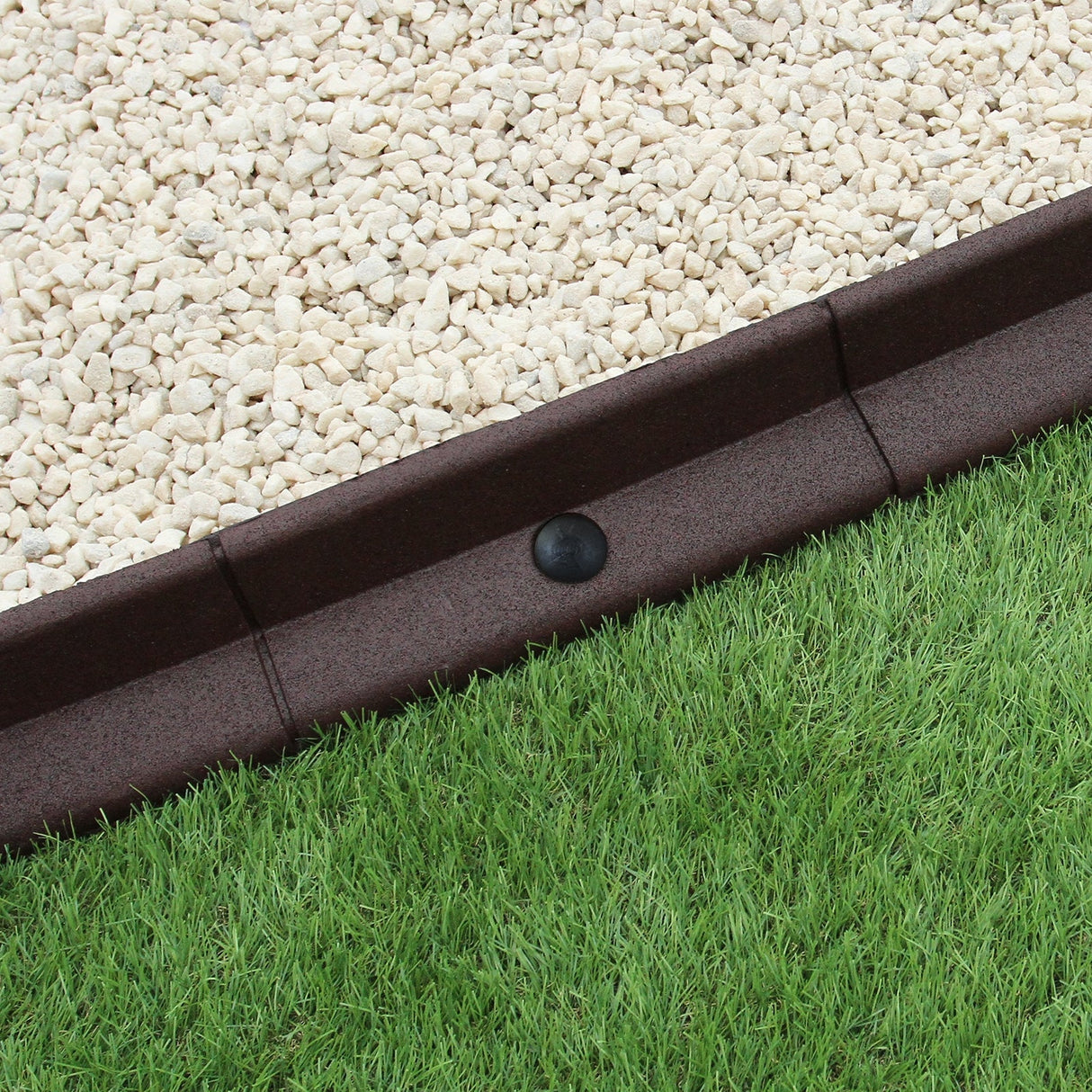 Pacote de bordas de gramado flexível marrom para jardim de 36 x 1,2 m