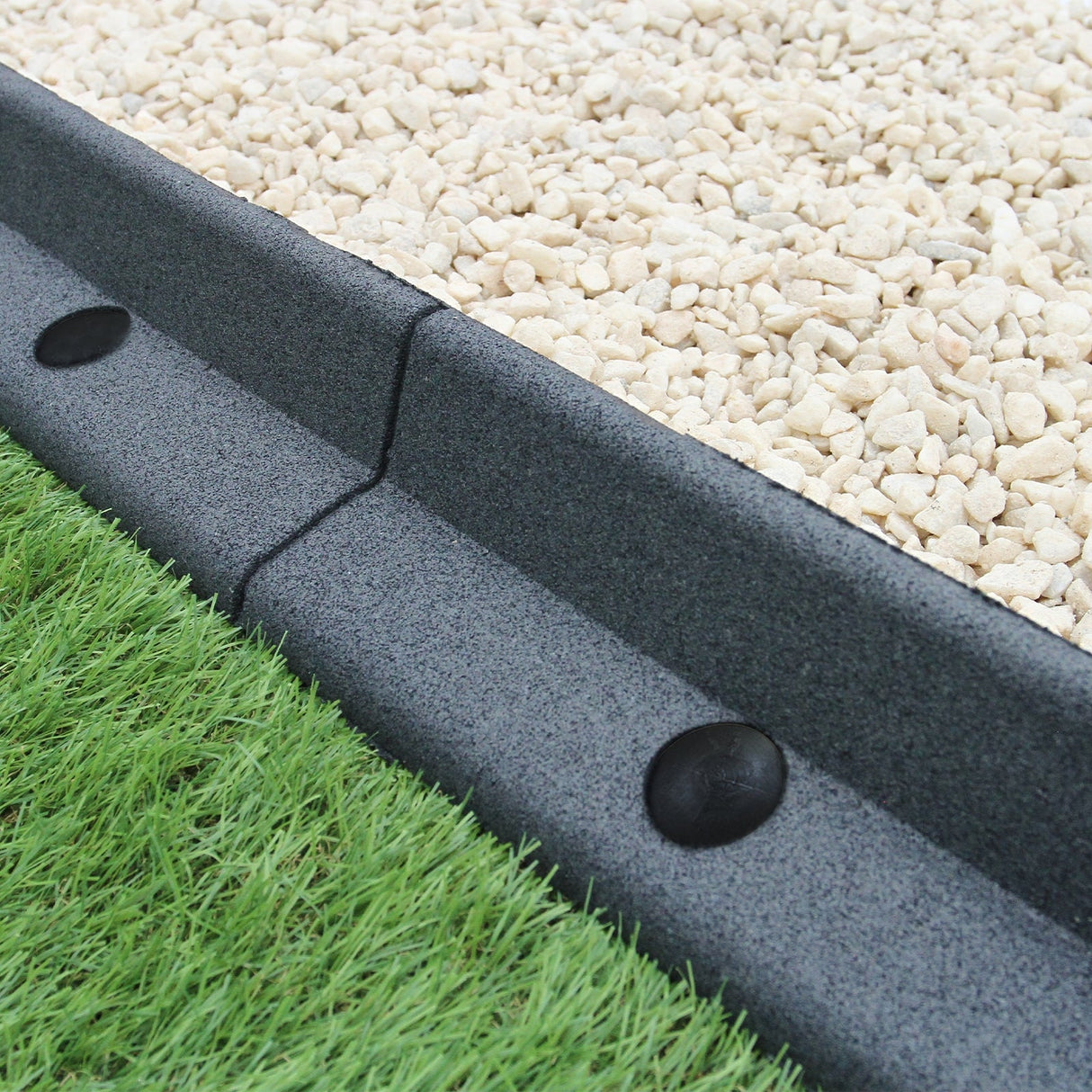 Pacote de bordas de gramado cinza flexível para jardim de 14 x 1,2 m