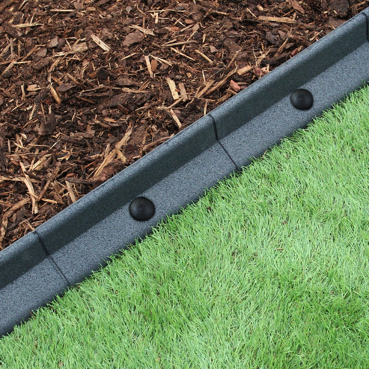 Pacote de bordas de gramado cinza flexível para jardim de 26 x 1,2 m