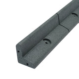 Pacote de bordas de gramado cinza flexível para jardim de 14 x 1,2 m