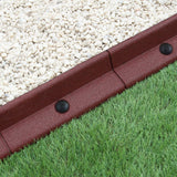 Pacote de bordas de gramado de terracota flexível para jardim de 50 x 1,2 m