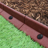Pacote de bordas de gramado de terracota flexível para jardim de 50 x 1,2 m