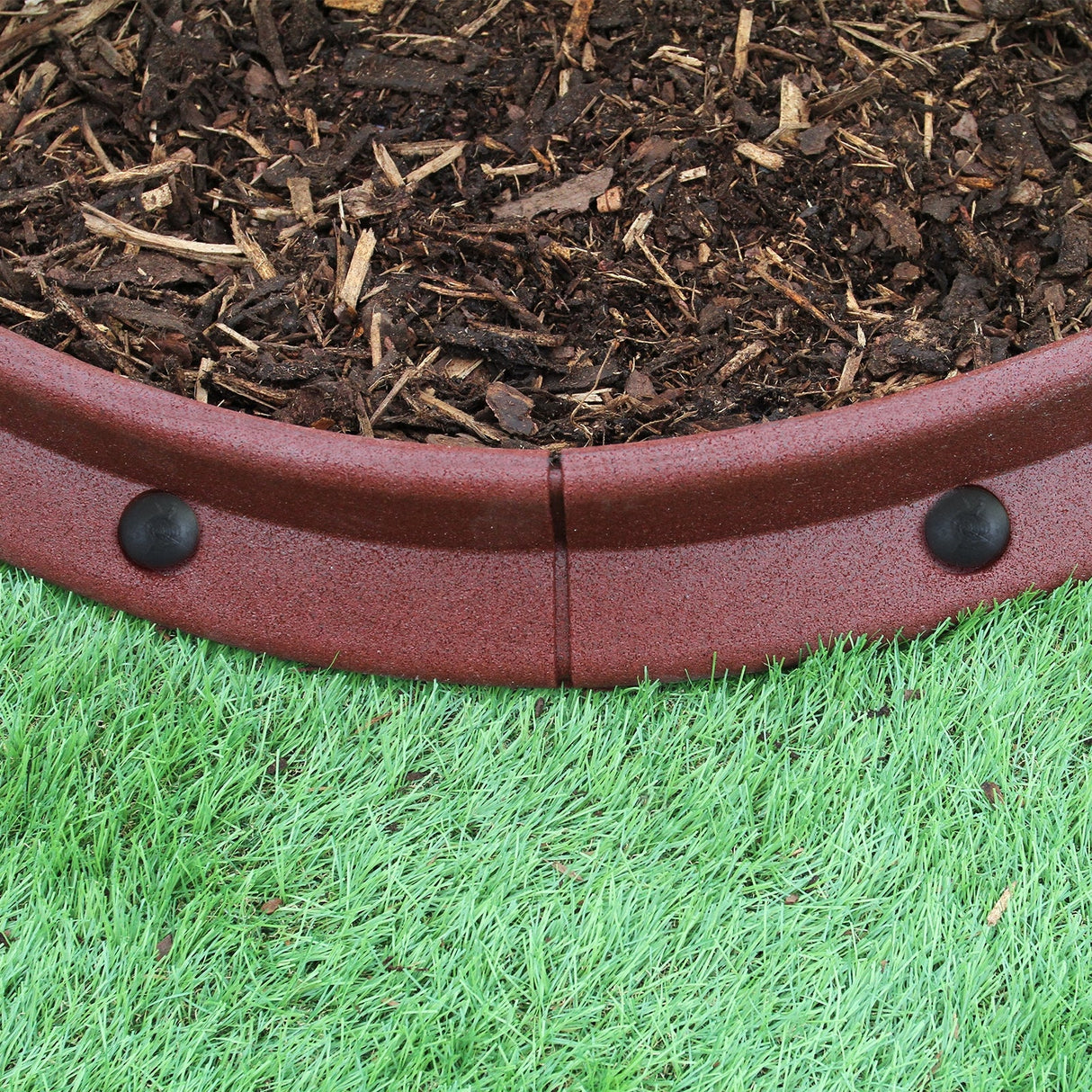 Pacote de bordas de gramado de terracota flexível para jardim de 50 x 1,2 m
