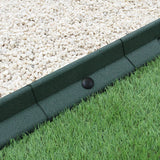 Pacote de bordas de gramado verde flexível para jardim de 46 x 1,2 m