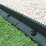 Pacote de bordas de gramado verde flexível para jardim de 46 x 1,2 m