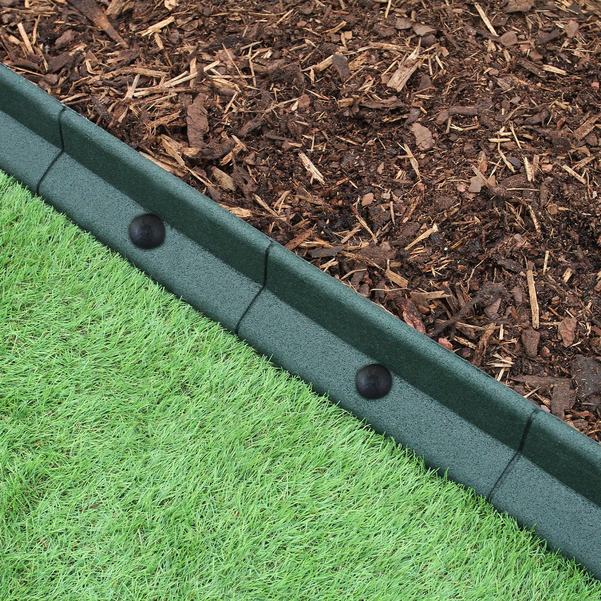 Pacote de bordas de gramado verde flexível para jardim de 46 x 1,2 m