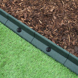 Pacote de bordas de gramado verde flexível para jardim de 46 x 1,2 m