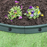 Pacote de bordas de gramado verde flexível para jardim de 46 x 1,2 m