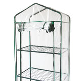 Estufa 4 camadas com tampa de PVC pequenas prateleiras de plá stico para cultivo de casa e jardim externo