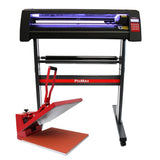 Cortador de vinil LED com prensa térmica giratória de 38 cm e software