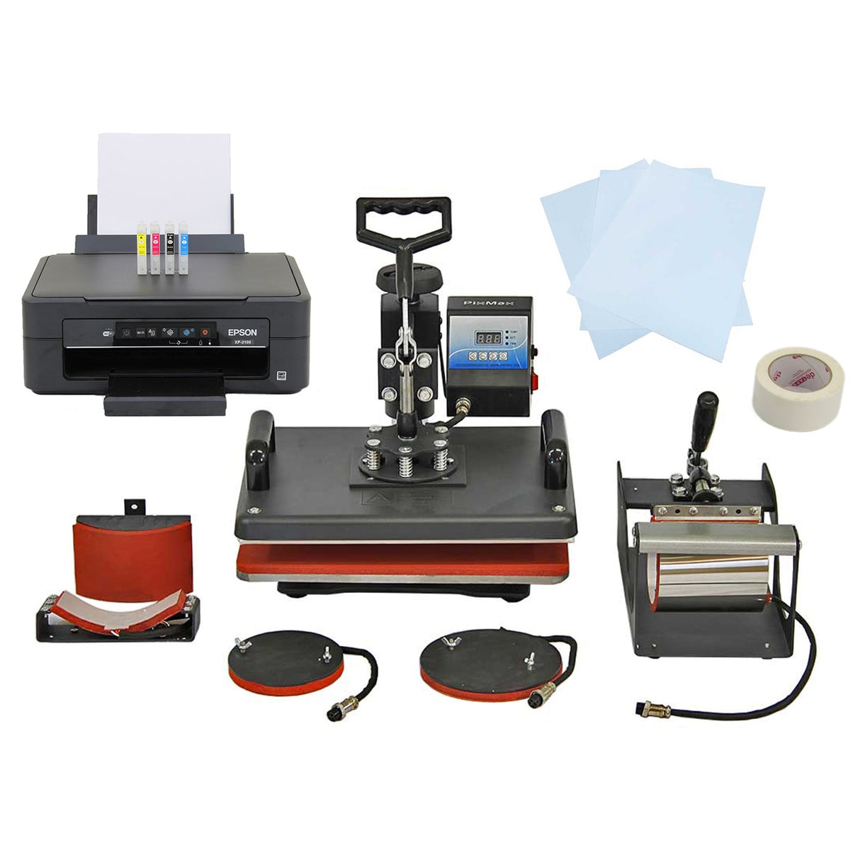 Prensa térmica 5 em 1 e impressora Epson