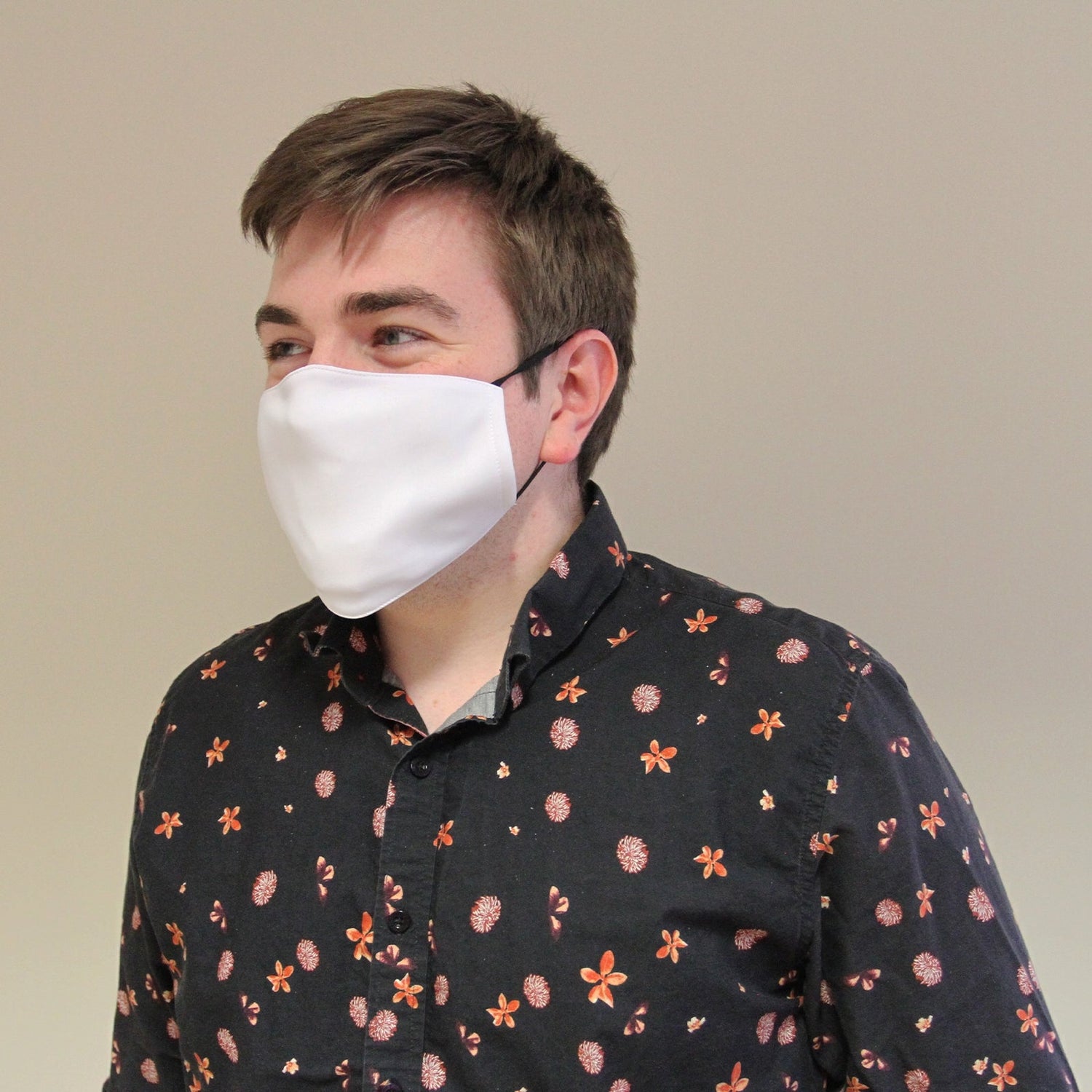 Pacote de Má scaras Brancas para Sublimação Grandes Adultos/Pack de 50