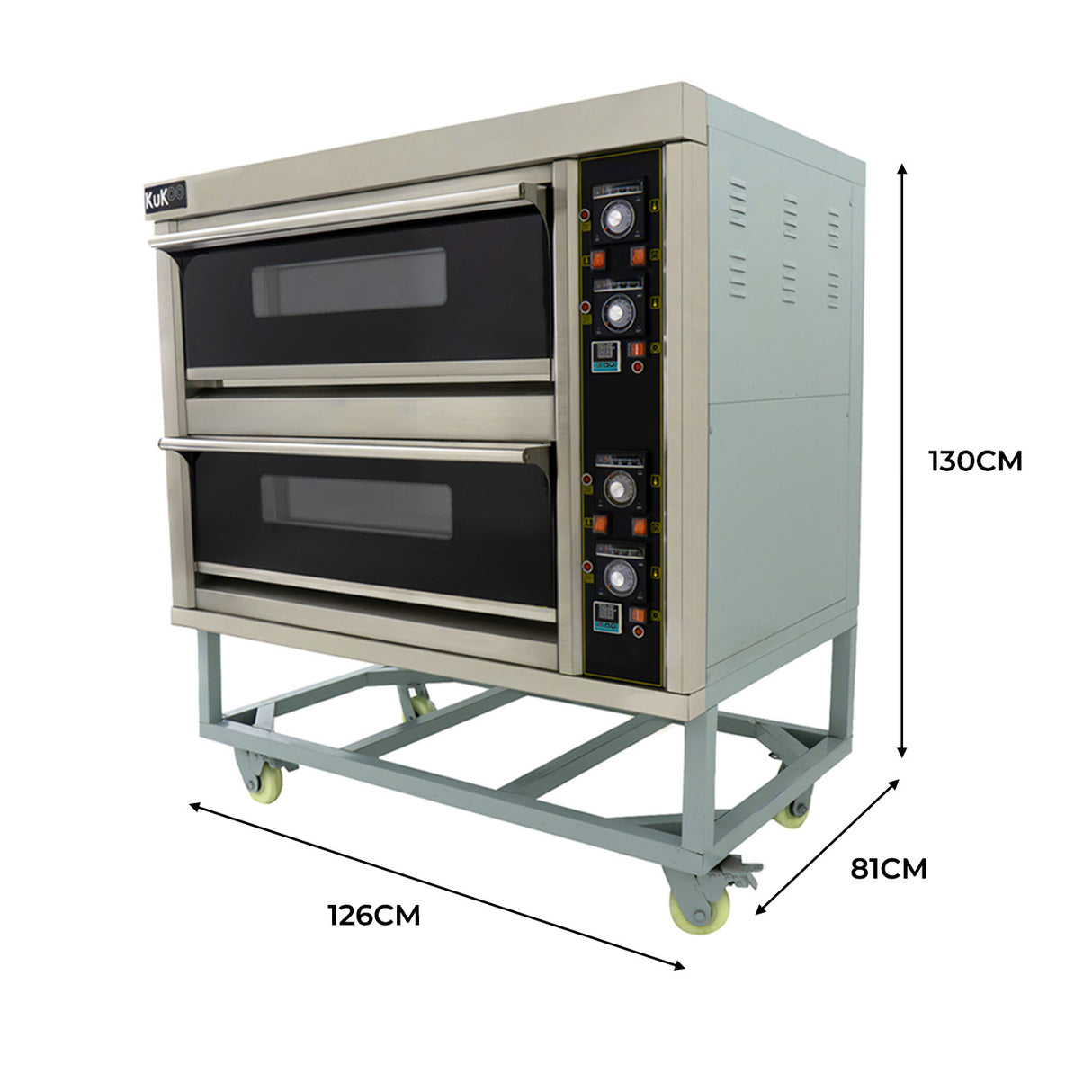 Forno Comercial Monofá sico para Cozinhar Pizzas com 2 Cámaras e Poténcia 400Ã¸C