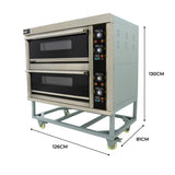 Forno Comercial Monofá sico para Cozinhar Pizzas com 2 Cámaras e Poténcia 400Ã¸C