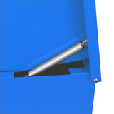 Caixa postal esperta exterior fixada na parede Lockable azul do pacote da caixa postal
