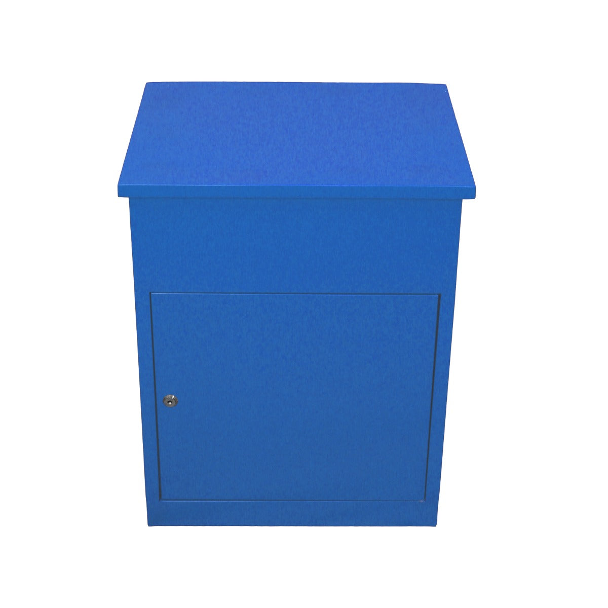 Caixa postal esperta exterior fixada na parede Lockable azul do pacote da caixa postal