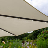 Guarda-chuva Cantilever 3m com Luzes LED - Creme