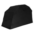 Capa protetora preta para móveis de jardim, com design resistente e ajuste perfeito, ideal para proteger contra intempéries e sujeira