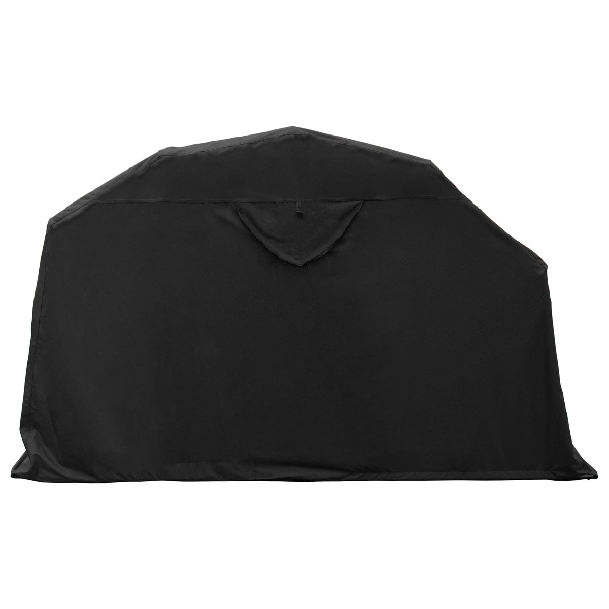 Capa protetora preta para churrasqueira, com material resistente e design que se ajusta perfeitamente, ideal para proteção contra intempéries