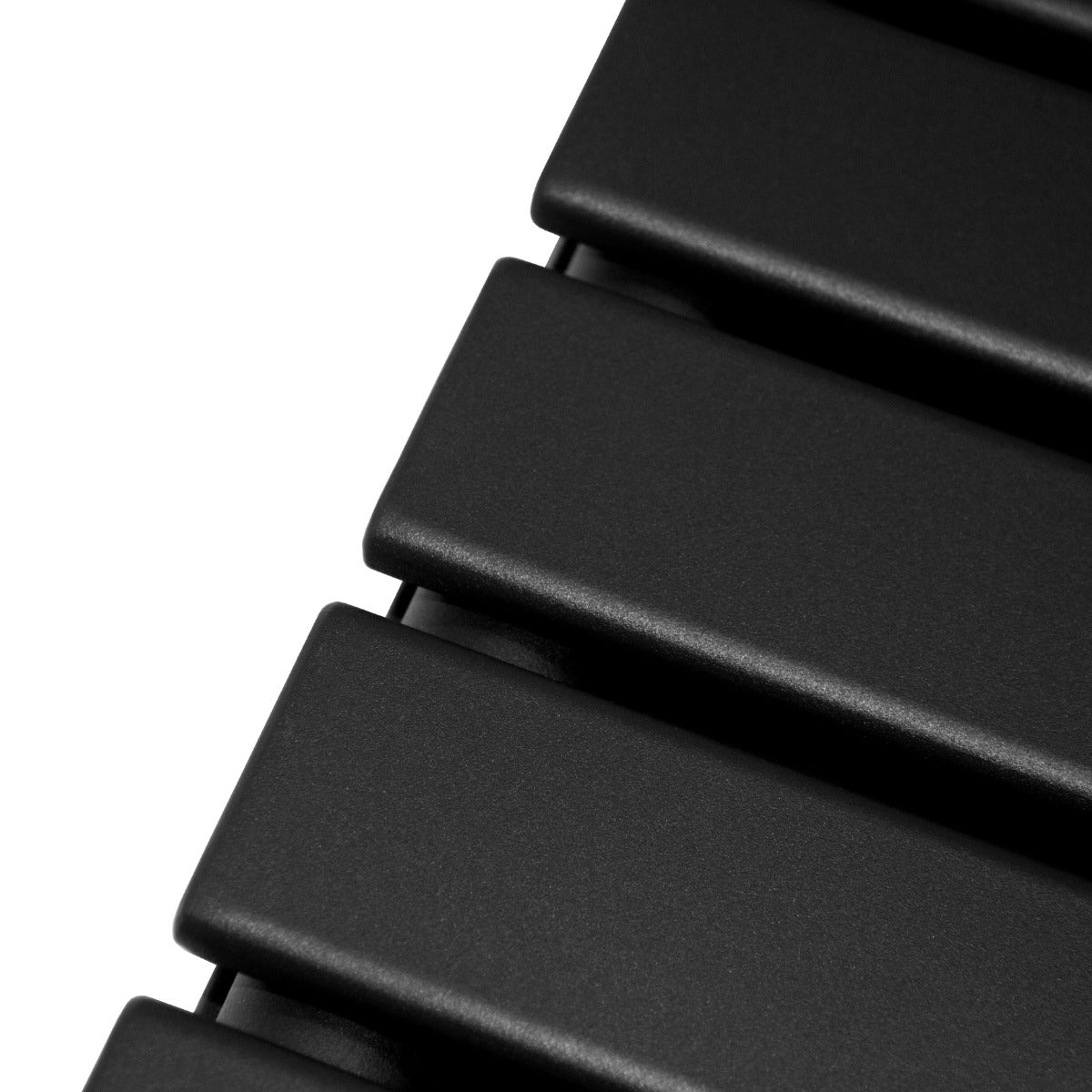Radiadores de tela plana de design 1600x280mm ? preto fosco