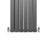 Radiadores de tela plana de design 1600x420mm ? cinza antracite