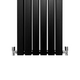 Radiadores de tela plana de design 1600x420mm ? preto fosco