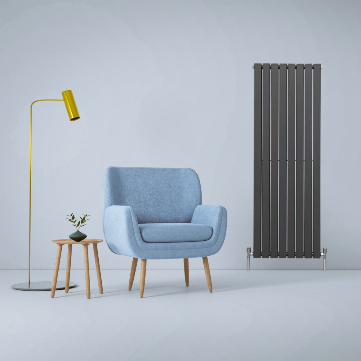 Radiadores de tela plana de design 1600x560mm ? cinza antracite
