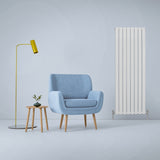 Radiadores de tela plana de design 1600x560mm ? Branco brilhante