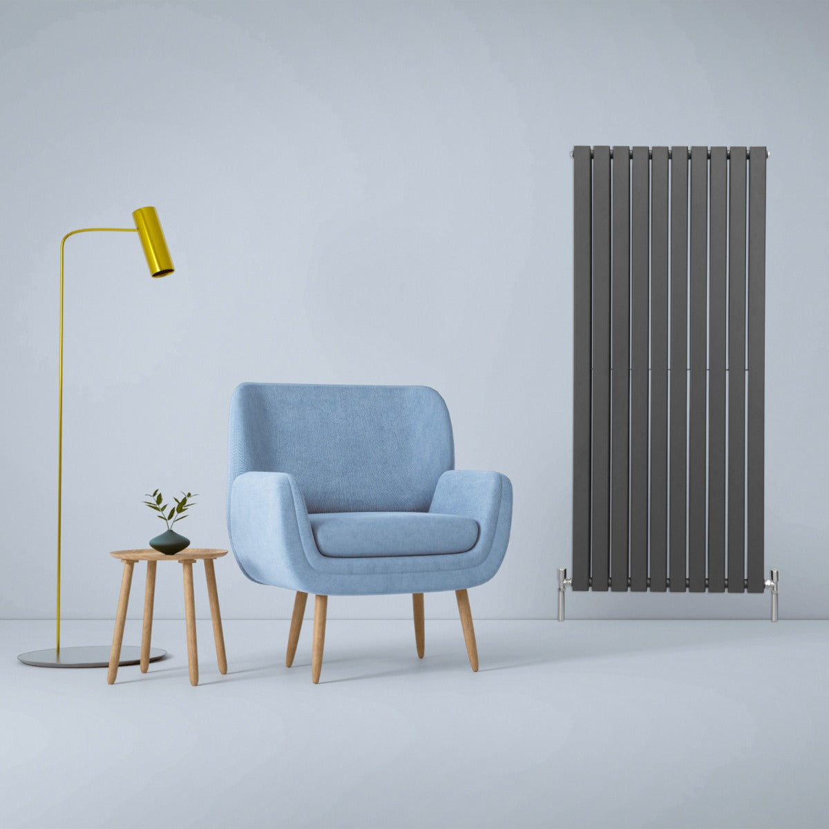 Radiadores de tela plana de design 1600x700mm ? cinza antracite