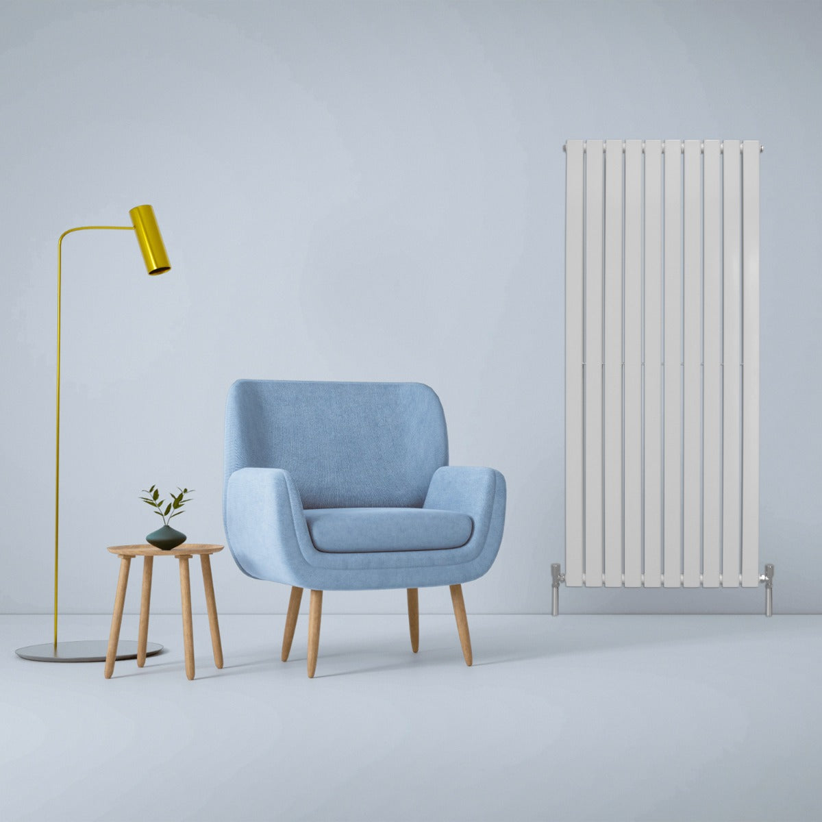 Radiadores de tela plana de design 1600x700mm ? Branco brilhante