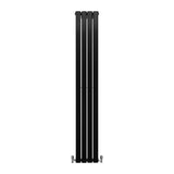 Radiadores de tela plana de design 1800x280mm ? preto fosco