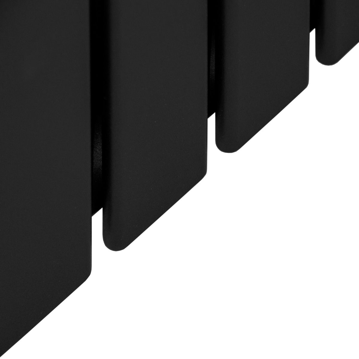 Radiadores de tela plana de design 1800 mm x 560 mm - preto fosco